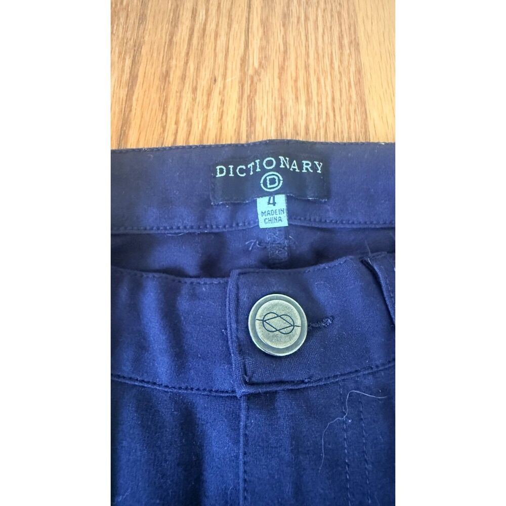 Dictionary Navy Skinny Pants Women's Stretch Size 4